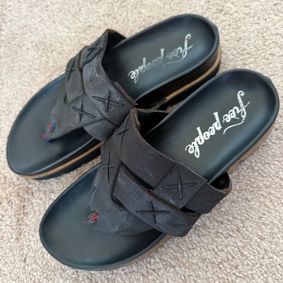 Free People Leather Sandals - Picture 2 of 9